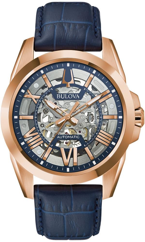 BOLOVA クラシック 97A161 Blue Dial Leather Strap Sutton 97A161 | Bulova